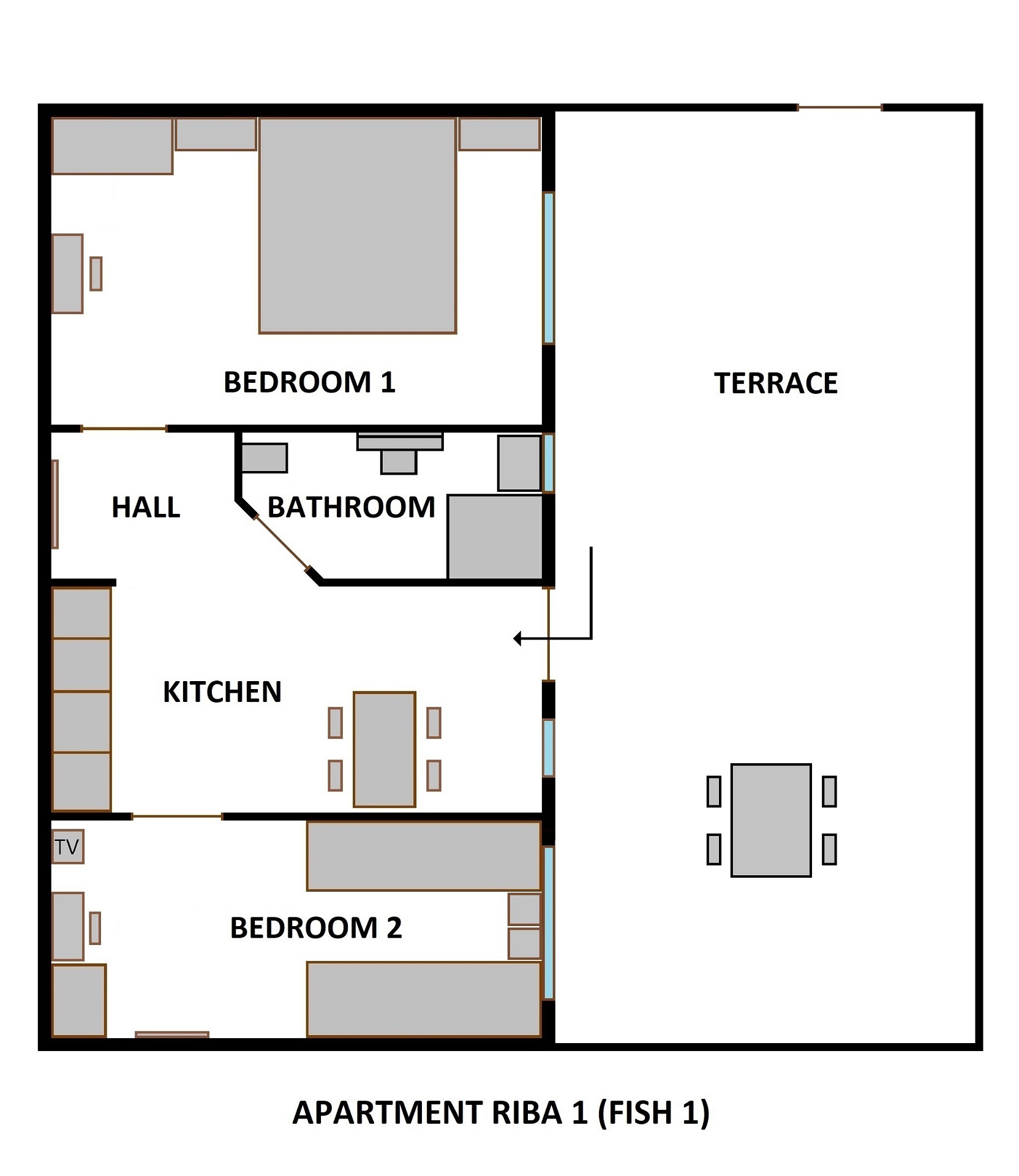 Apartment Riba 1 - House Riba, Vis
