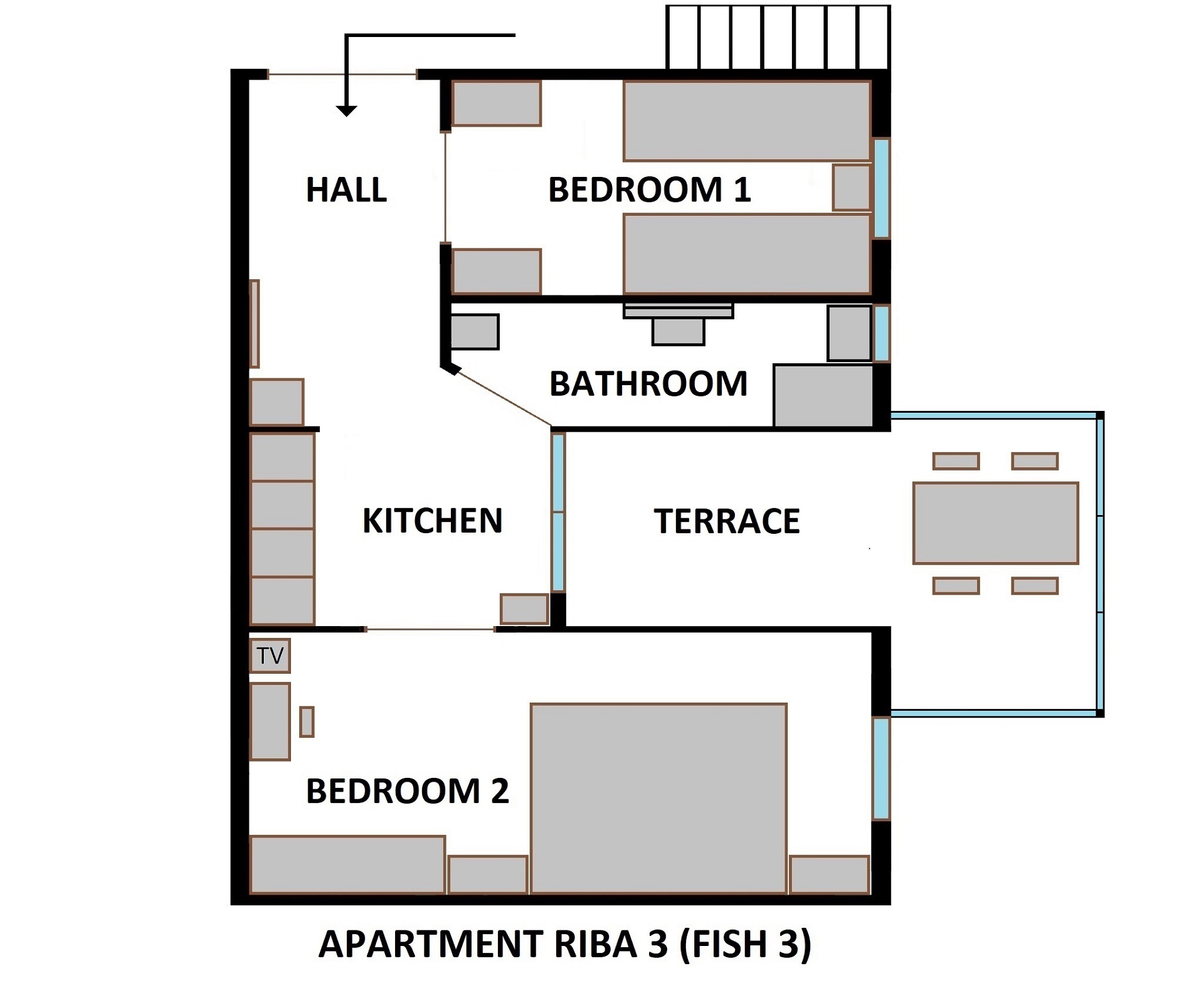 Apartment Riba 3 - House Riba, Vis